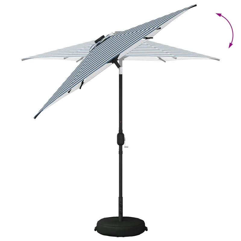 Sodo skėtis su LED šviesomis ir standu 230 x 230 cm Poliesteris