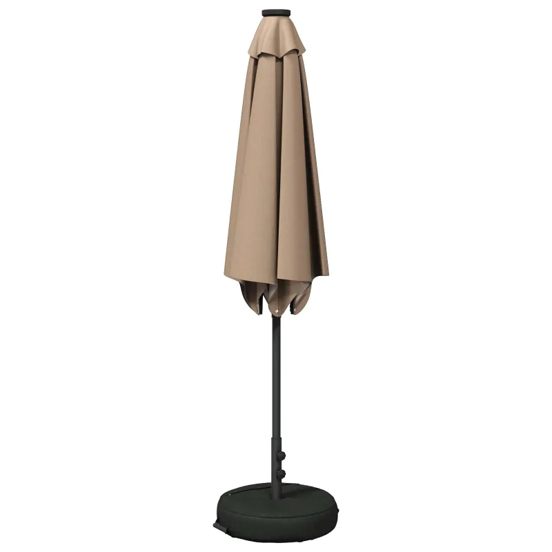 Sodo skėtis su LED šviesomis ir standu 270 x 270 cm Poliesteris
