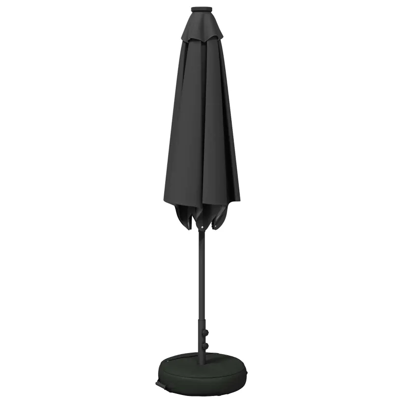 Sodo skėtis su LED šviesomis ir standu 270 x 270 cm Poliesteris