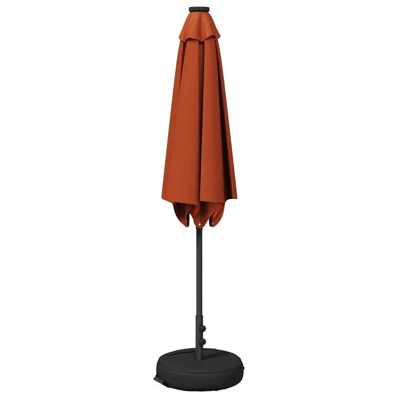 Sodo skėtis su LED šviesomis ir standu 270 x 270 cm Poliesteris