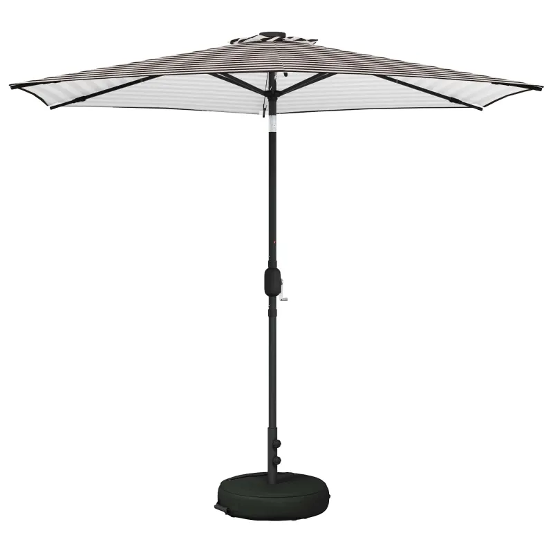 Sodo skėtis su LED šviesomis ir standu 270 x 270 cm Poliesteris