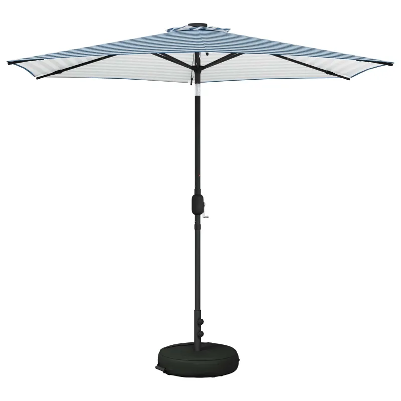 Sodo skėtis su LED šviesomis ir standu 270 x 270 cm Poliesteris