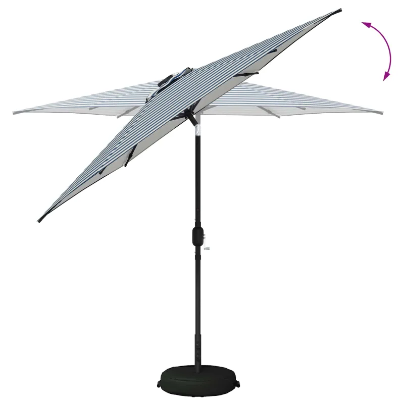 Sodo skėtis su LED šviesomis ir standu 270 x 270 cm Poliesteris