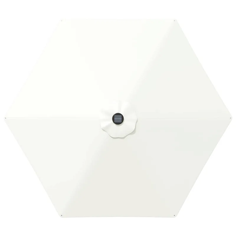 Sodo skėtis su LED šviesomis ir standu 300 x 300 cm Poliesteris