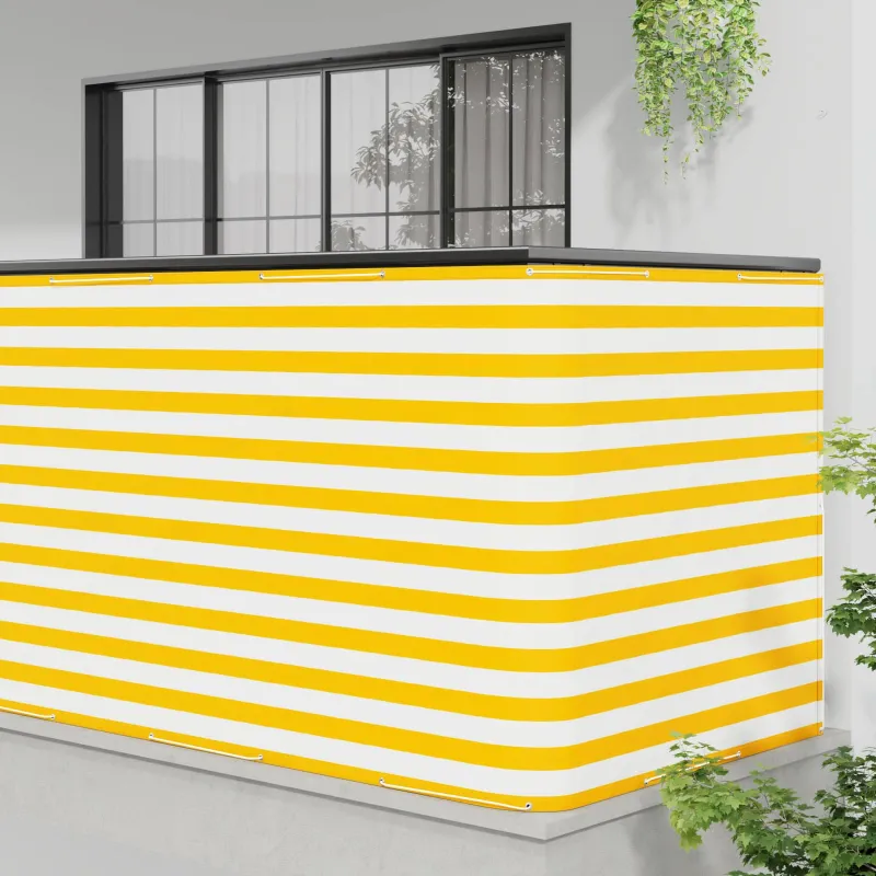 Balkono privatumo ekranas 150 x 400 cm Audinys su PU danga