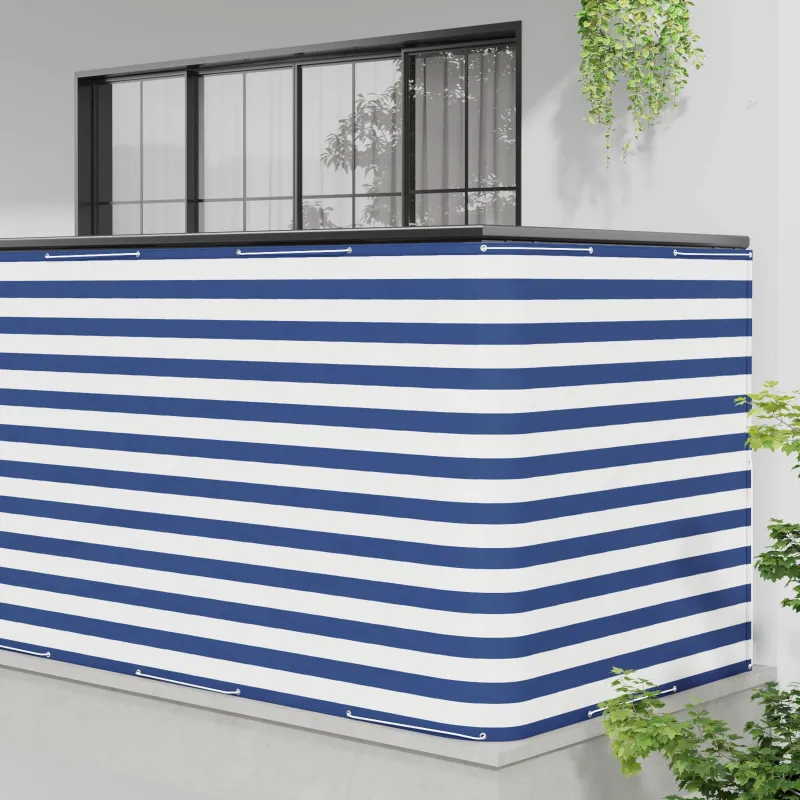 Balkono privatumo ekranas 150 x 600 cm Audinys su PU danga