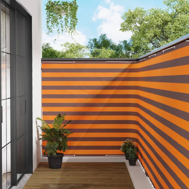 Balkono privatumo ekranas 150 x 400 cm Audinys su PU danga
