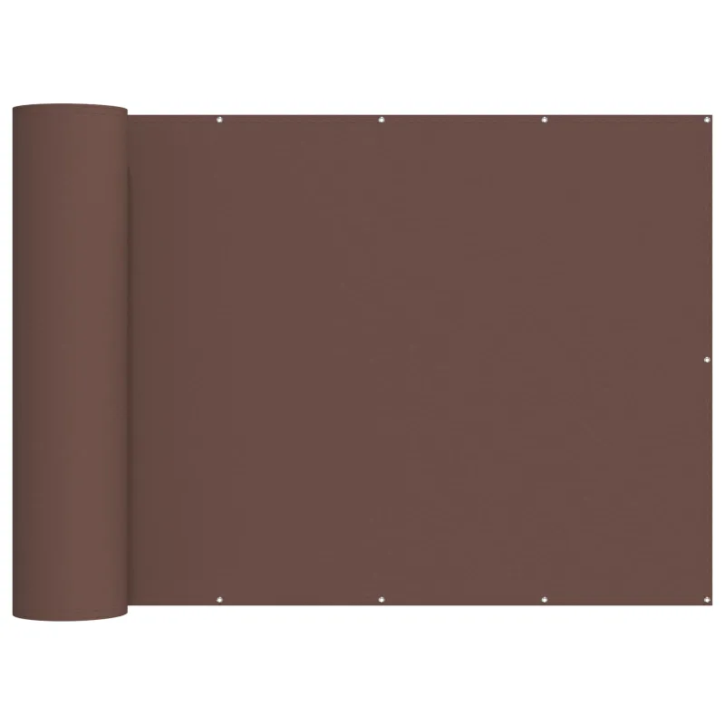 Balkono privatumo ekranas 200 x 800 cm Audinys su PU danga Ruda