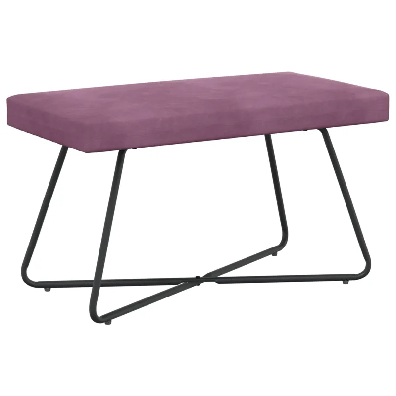 suoliukas Paprastas Violetinė 80 x 40 x 45 cm Aksomas