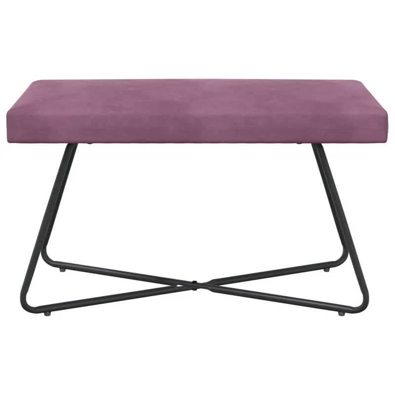 suoliukas Paprastas Violetinė 80 x 40 x 45 cm Aksomas