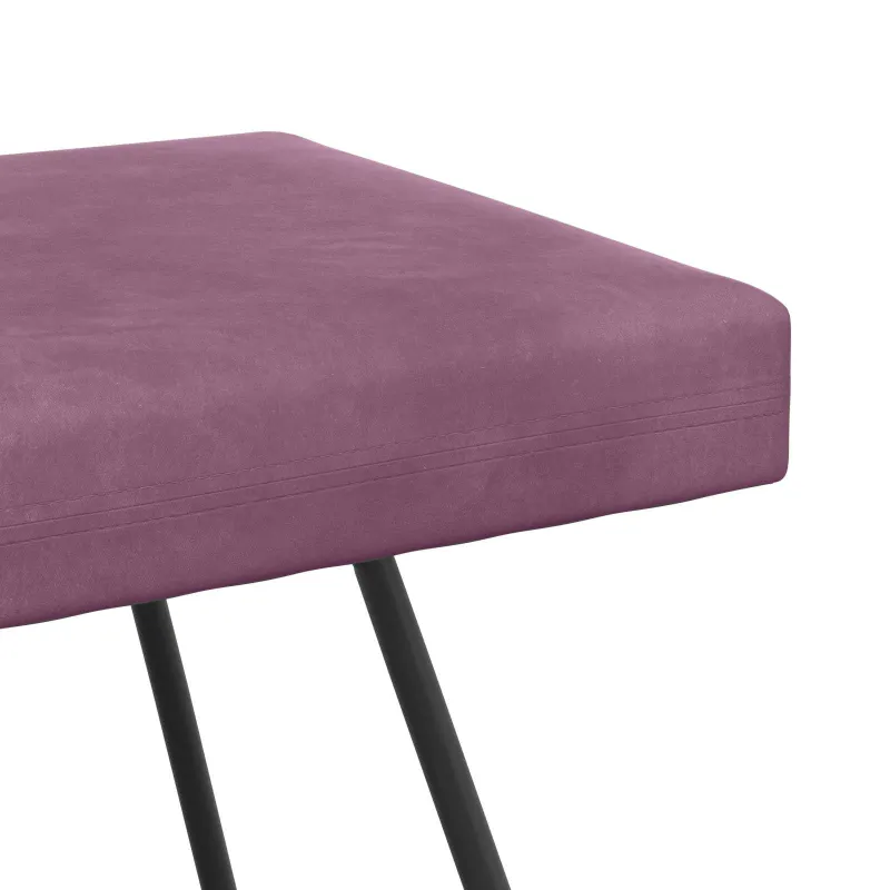 suoliukas Paprastas Violetinė 80 x 40 x 45 cm Aksomas