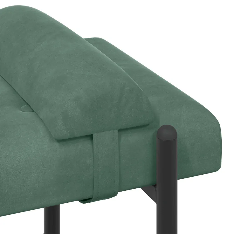 Mygtukais suglebusi suolelis su pagalvėlėmis Jūrinė žalia