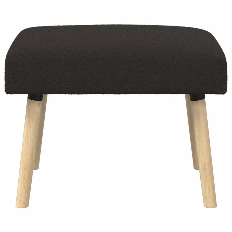 suoliukas Paprastas Juoda 60 x 40 x 45 cm Bouclé