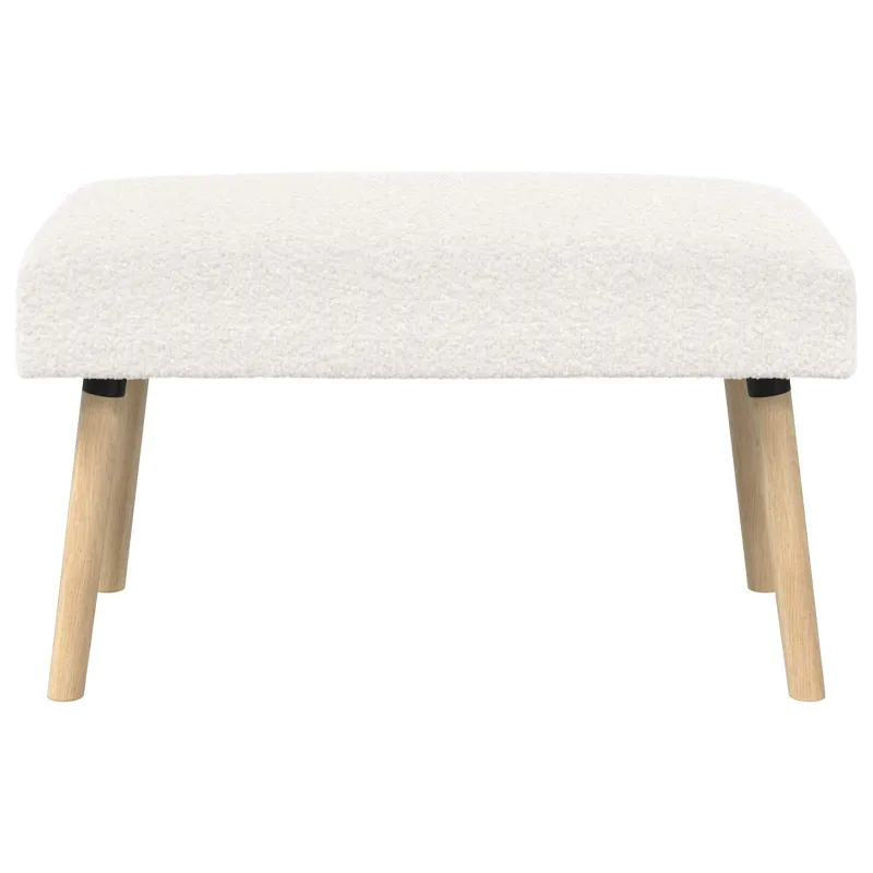 suoliukas Paprastas Kreminė 80 x 40 x 46 cm Bouclé