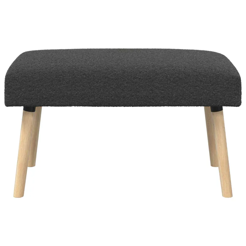 suoliukas Paprastas Tamsiai pilka 80 x 40 x 46 cm Bouclé