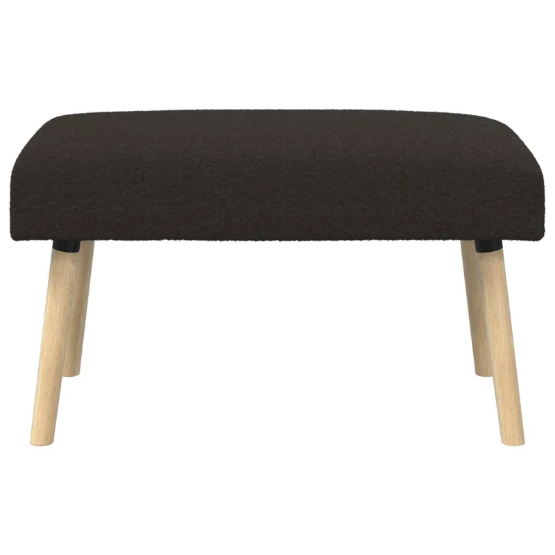 suoliukas Paprastas Juoda 80 x 40 x 46 cm Bouclé