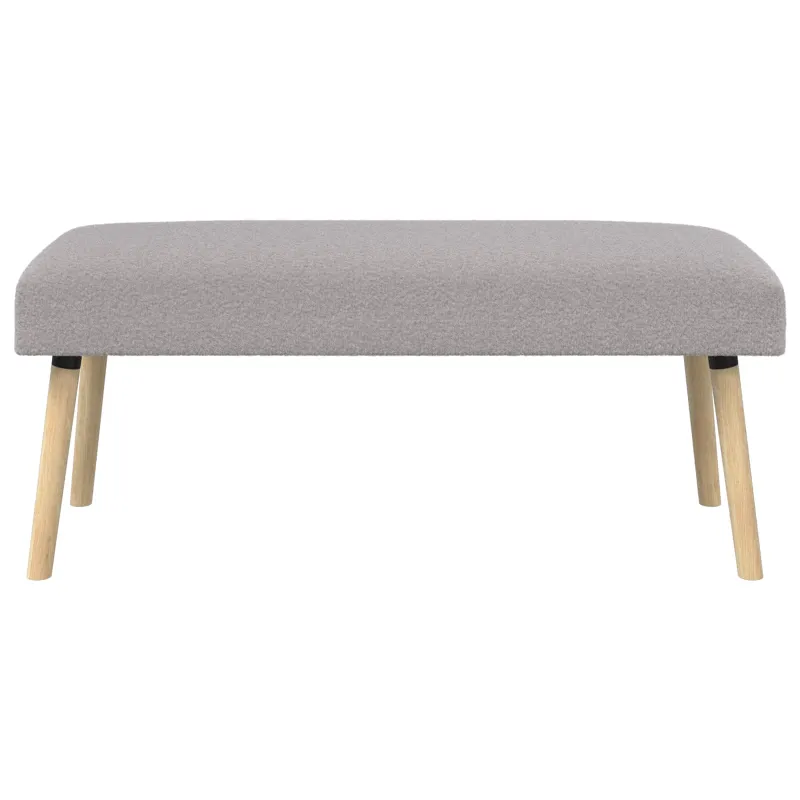 suoliukas Paprastas Šviesiai pilka 110 x 40 x 46 cm Bouclé