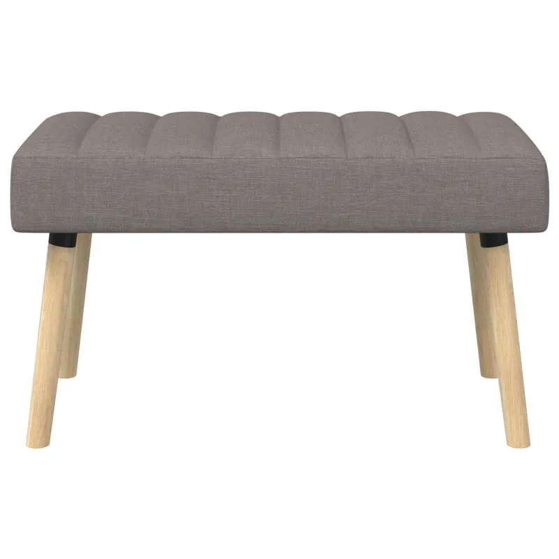 Kanalo paminkštintas suolas Taupe 80 x 40 x 46 cm Audinys