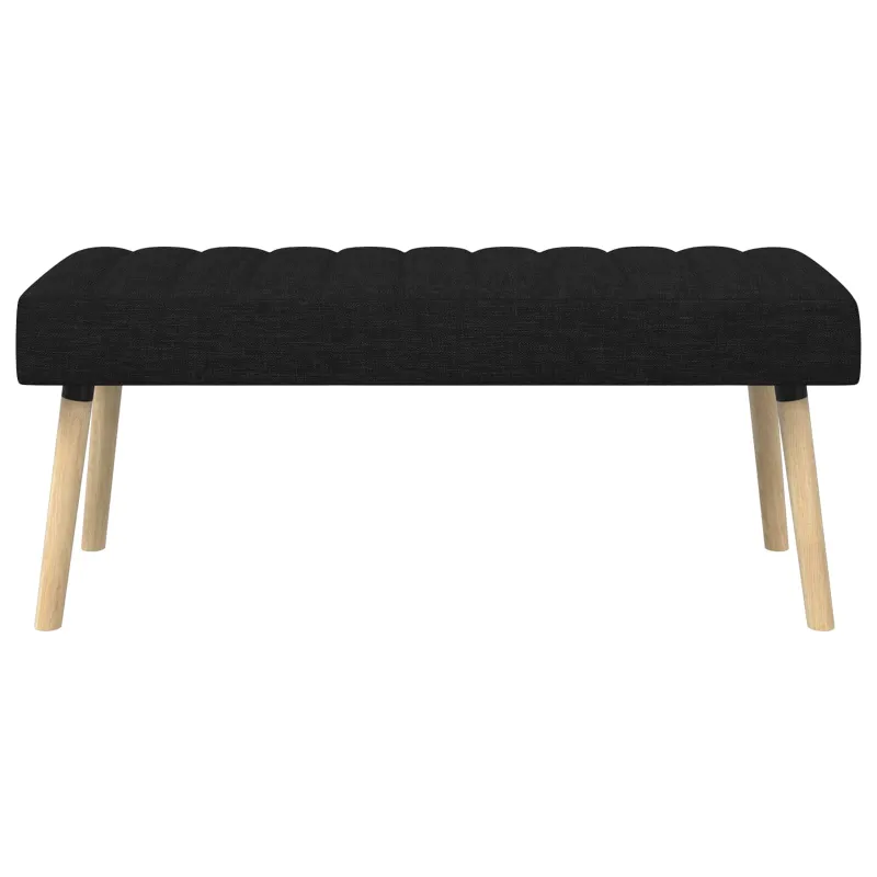 Kanalo paminkštintas suolas Juoda 110 x 40 x 46 cm Audinys