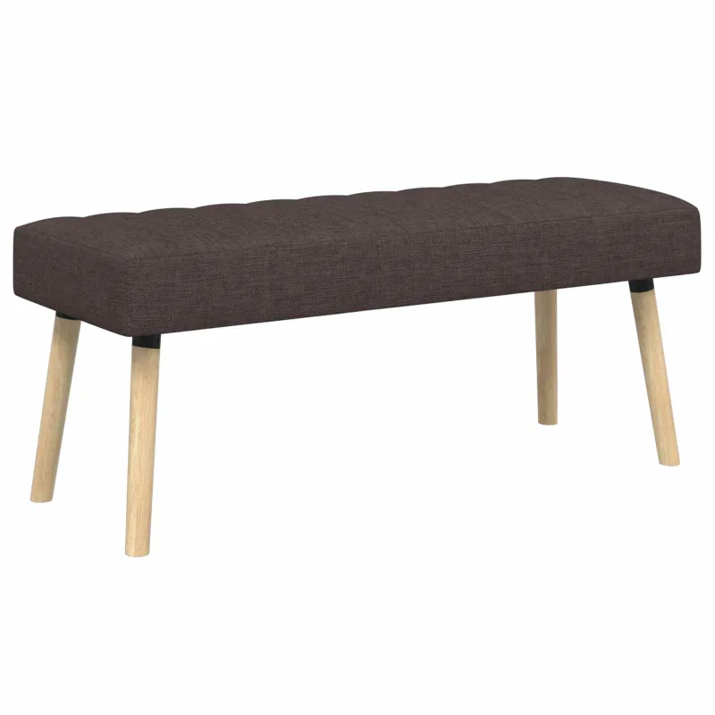 Kanalo paminkštintas suolas Tamsiai rudas 110 x 40 x 46 cm