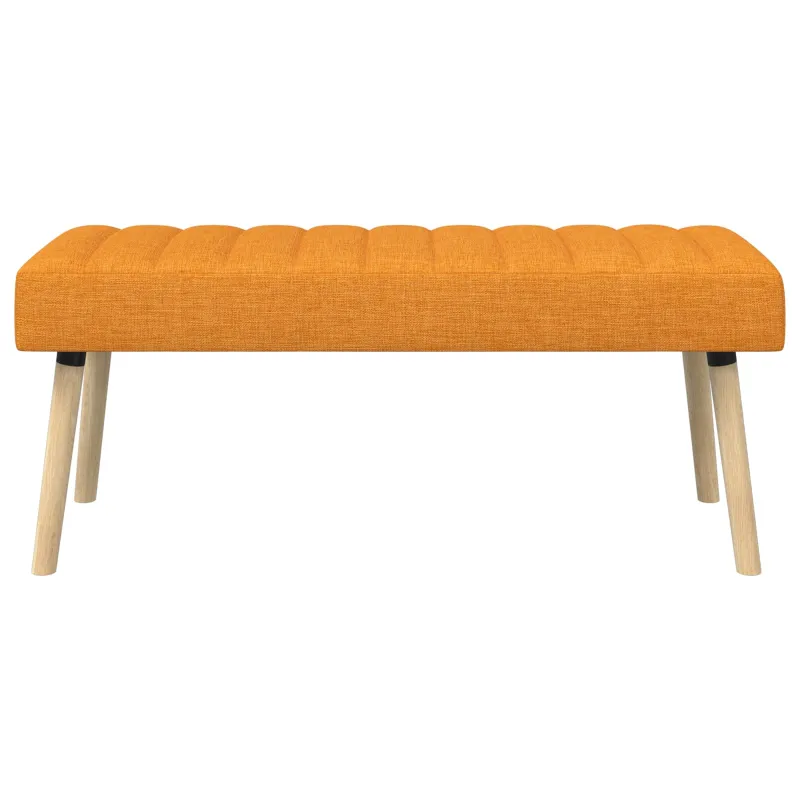Kanalo paminkštintas suolas Tamsiai geltona 110 x 40 x 46 cm