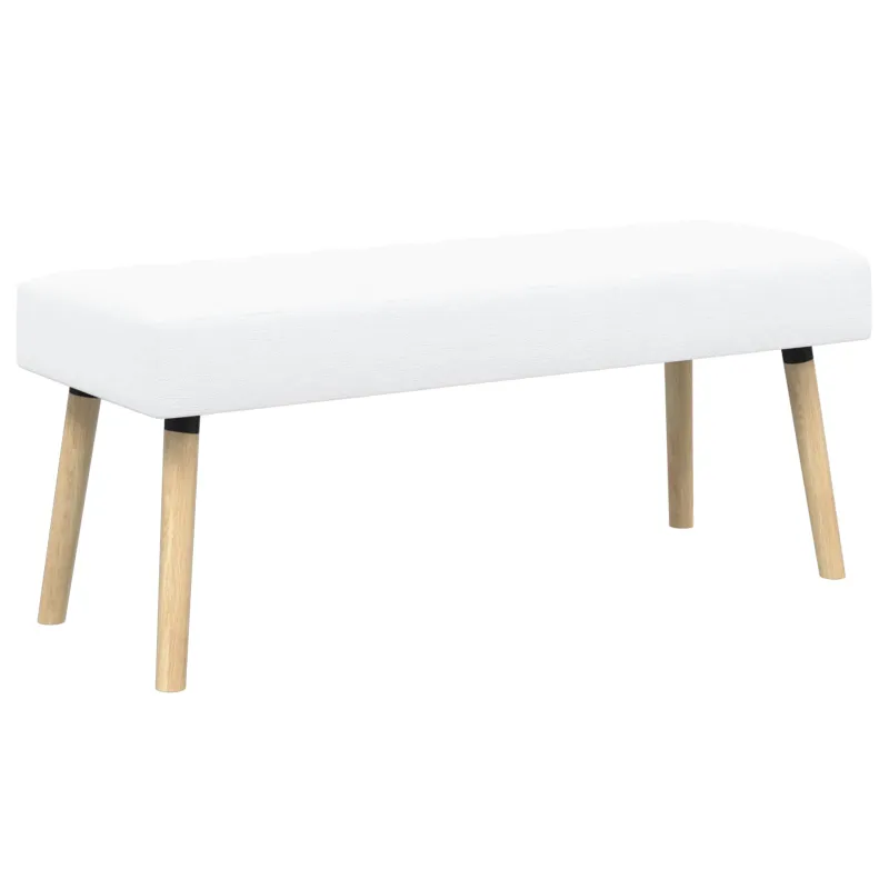 Kanalo paminkštintas suolas Balta 110 x 40 x 46 cm Audinys