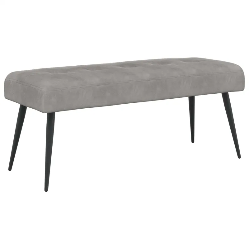 Suoliukas su mygtukų įsiuvais Šviesiai pilka 110 x 40 x 46 cm