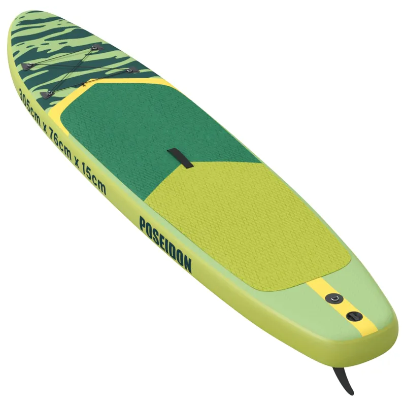 Pripučiamas Stan Up Irklas POSEIDON 305 x 76 x 15 cm Žalia