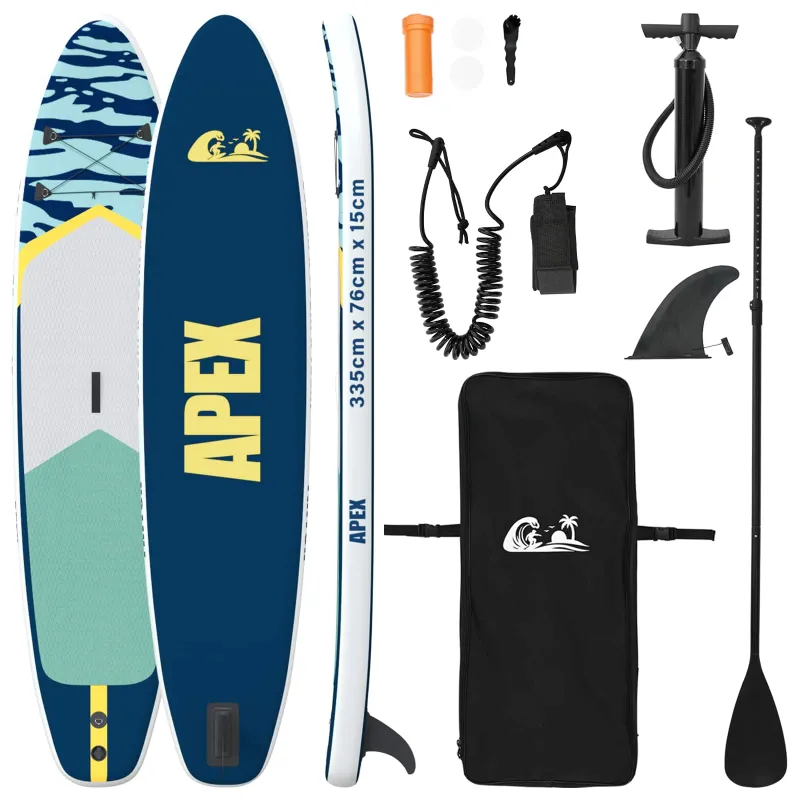 Išpūstas Stand Up Paddle Board APEX 335 x 76 x 15 cm Mėlyna
