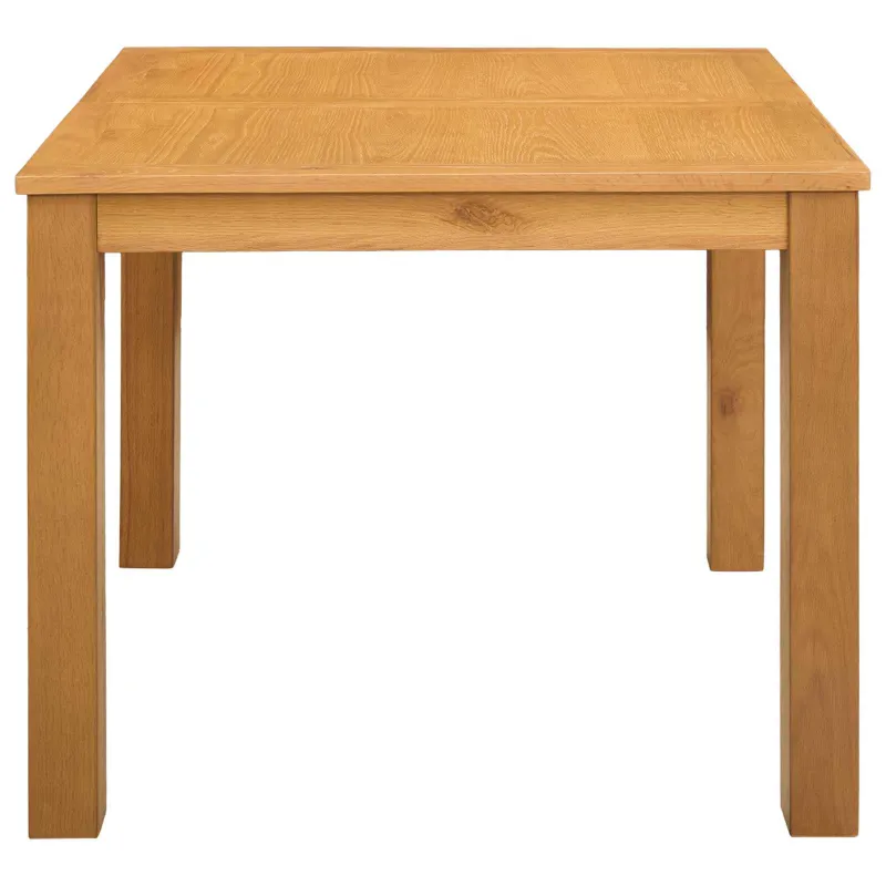Valgomojo stalas 90 x 90 x 75 cm Kietas ąžuolo medis Natūrali