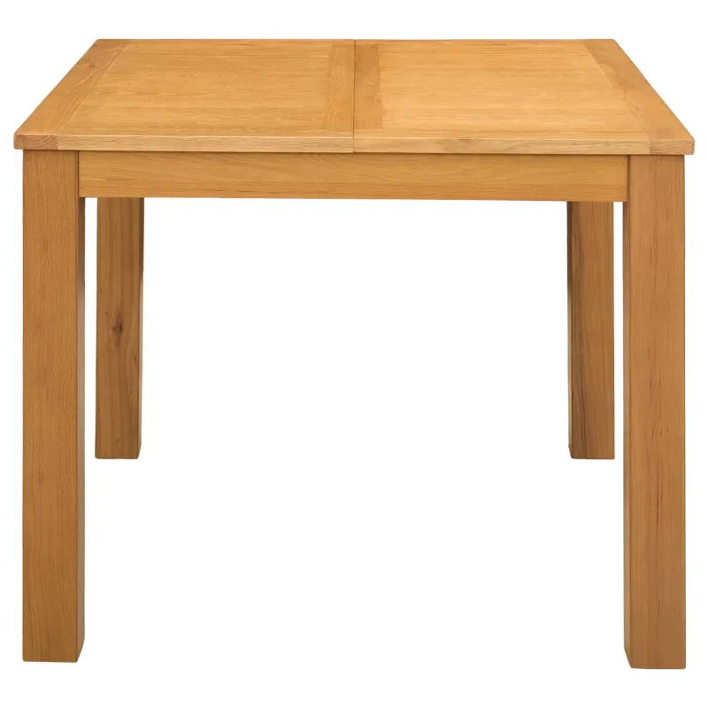 Valgomojo stalas 90 x 90 x 75 cm Kietas ąžuolo medis Natūrali