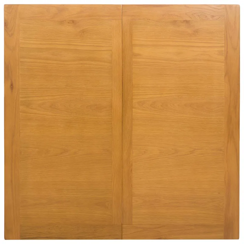 Valgomojo stalas 90 x 90 x 75 cm Kietas ąžuolo medis Natūrali