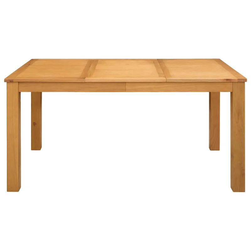 Valgomojo stalas 150 x 85 x 75 cm Kietas ąžuolo medis Natūrali