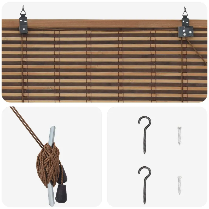 Roletas Ruda 70 x 160 cm Bambukas