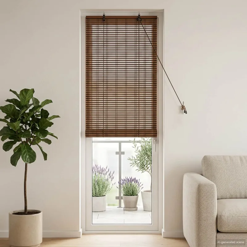 Roletas Ruda 70 x 220 cm Bambukas