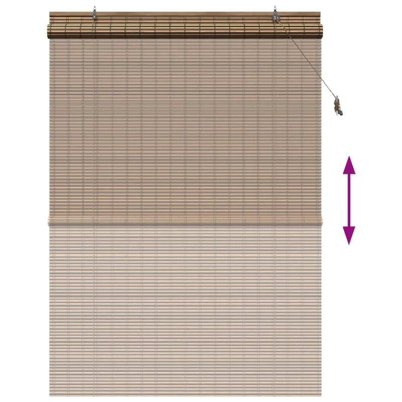 Roletas Ruda 130 x 220 cm Bambukas