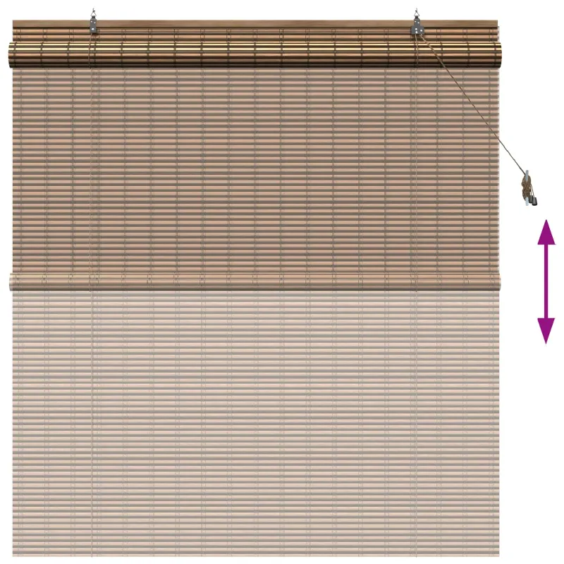 Roletas Ruda 160 x 160 cm Bambukas