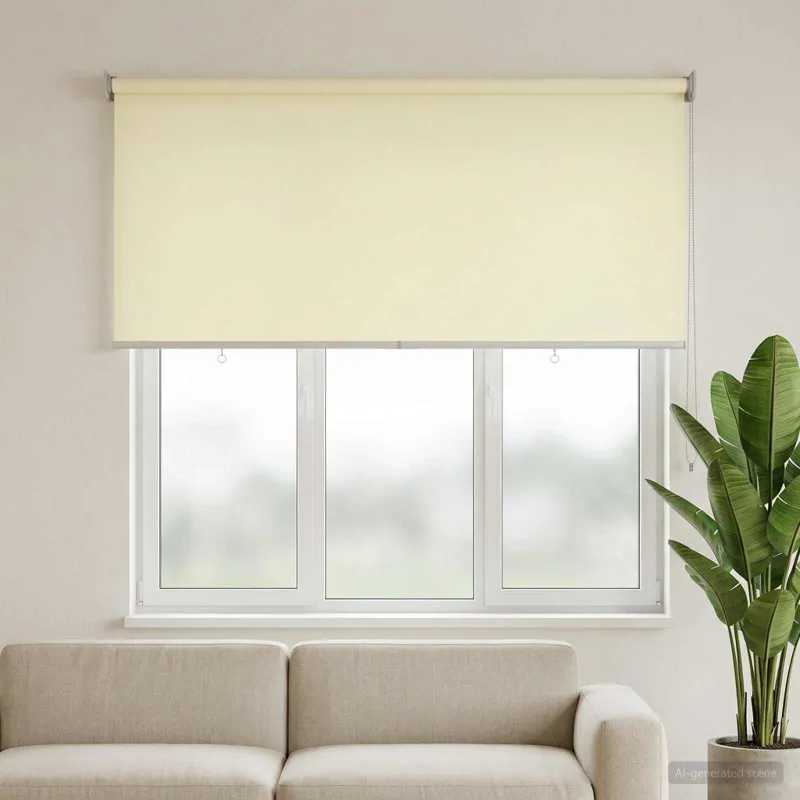 Lauko ritininė žaliuzė UV apsaugai Kreminė 120 x 140 cm