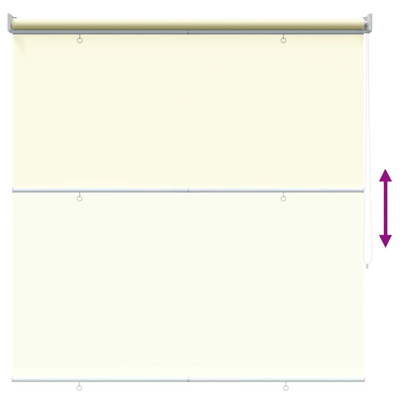 Lauko ritininė žaliuzė UV apsaugai Kreminė 140 x 140 cm
