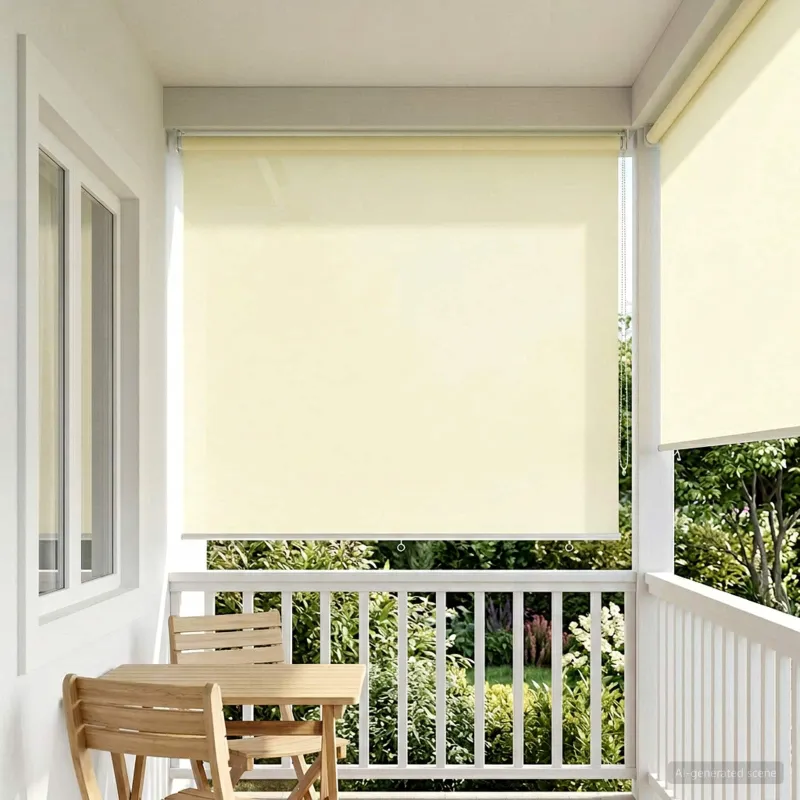 Lauko ritininė žaliuzė UV apsaugai Kreminė 160 x 140 cm