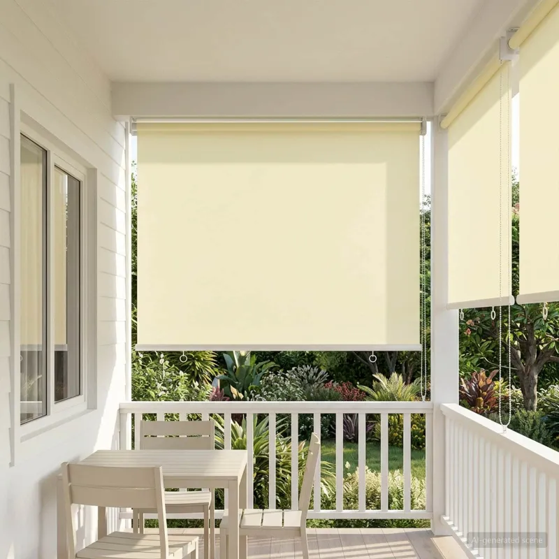 Lauko ritininė žaliuzė UV apsaugai Kreminė 60 x 230 cm