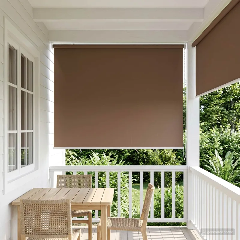 Lauko ritininė žaliuzė UV apsaugai Taupe 120 x 230 cm