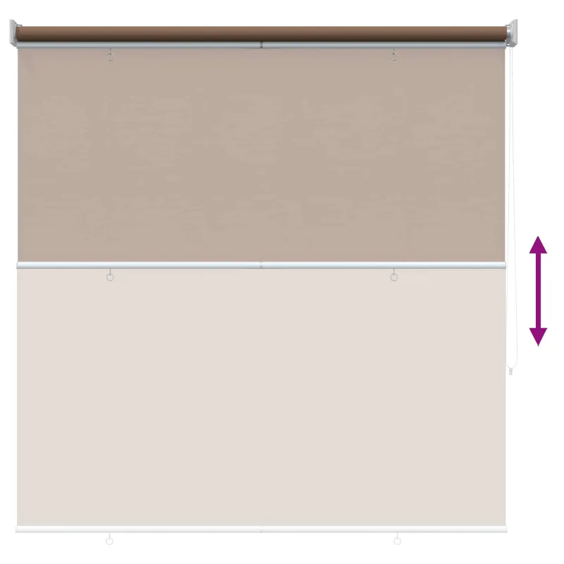 Lauko ritininė žaliuzė UV apsaugai Taupe 120 x 230 cm