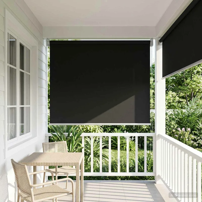 Lauko ritininė žaliuzė UV apsaugai Antracito 80 x 140 cm
