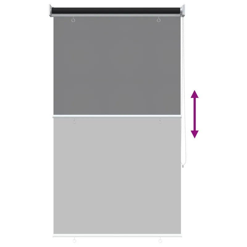 Lauko ritininė žaliuzė UV apsaugai Antracito 80 x 140 cm