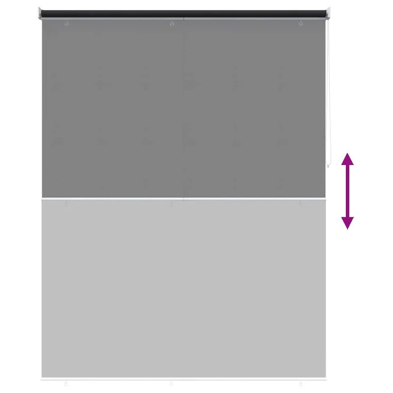 Lauko ritininė žaliuzė UV apsaugai Antracito 160 x 140 cm