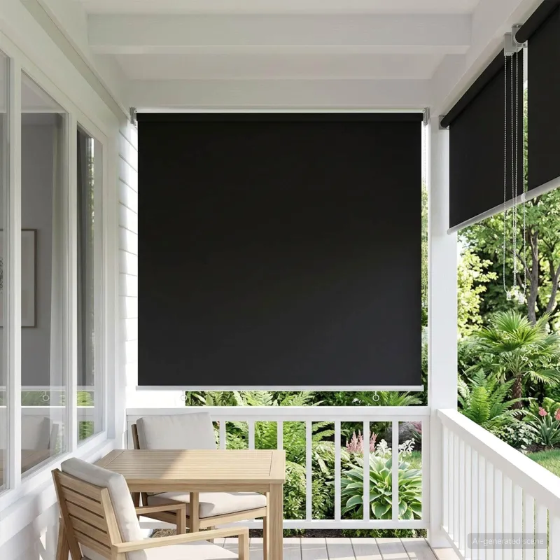 Lauko ritininė žaliuzė UV apsaugai Antracito 80 x 230 cm