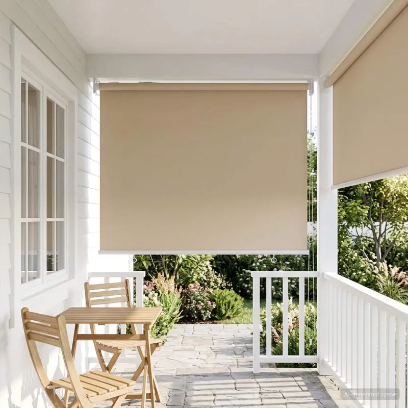 Lauko ritininė žaliuzė UV apsaugai Smėlio 60 x 140 cm
