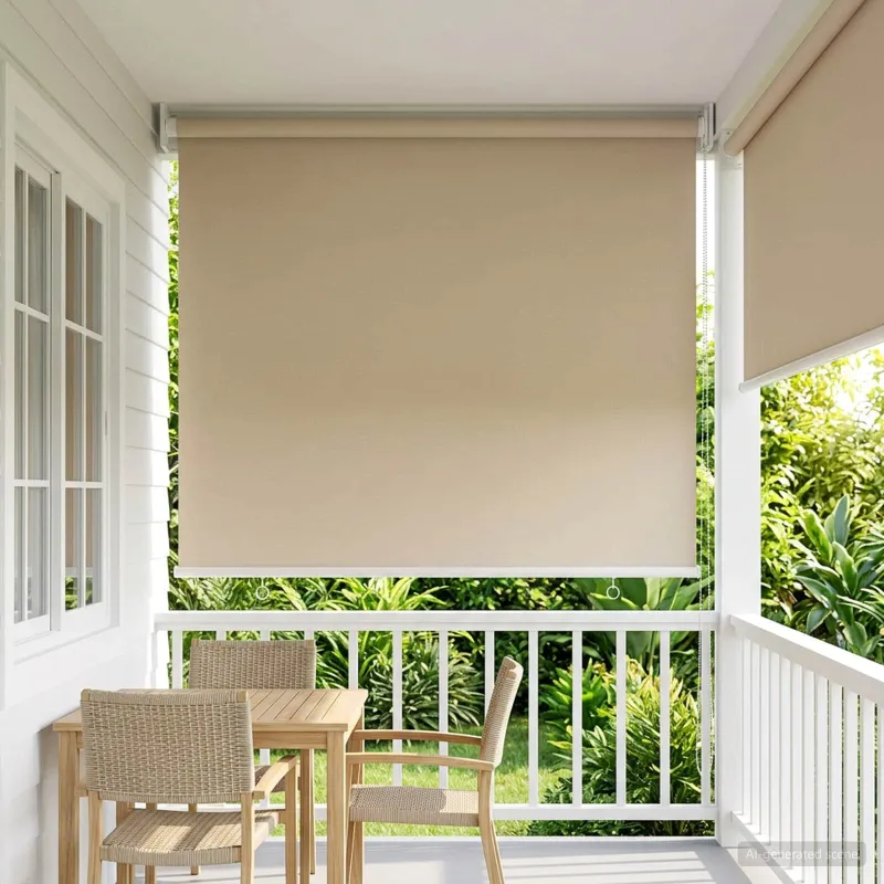 Lauko ritininė žaliuzė UV apsaugai Smėlio 80 x 230 cm