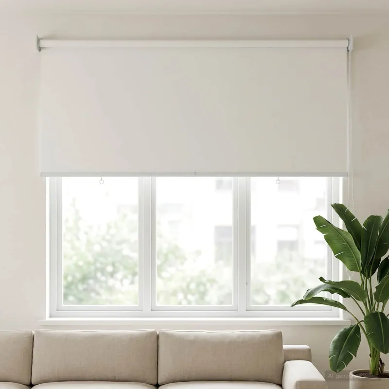 Lauko ritininė žaliuzė UV apsaugai Balta 140 x 140 cm